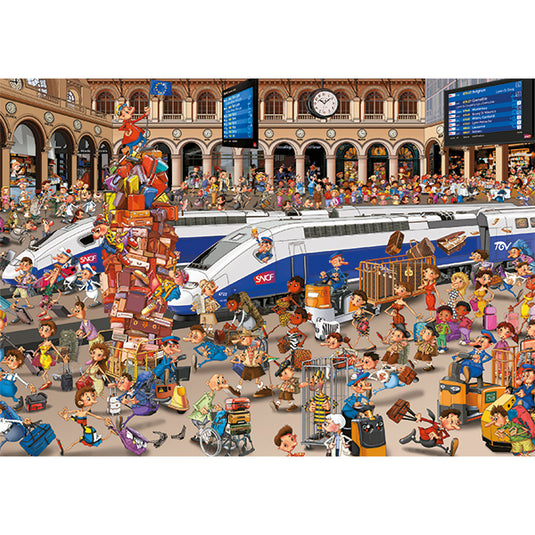 Railway Station 1000 Piece Jigsaw Puzzle by Piatnik - 2