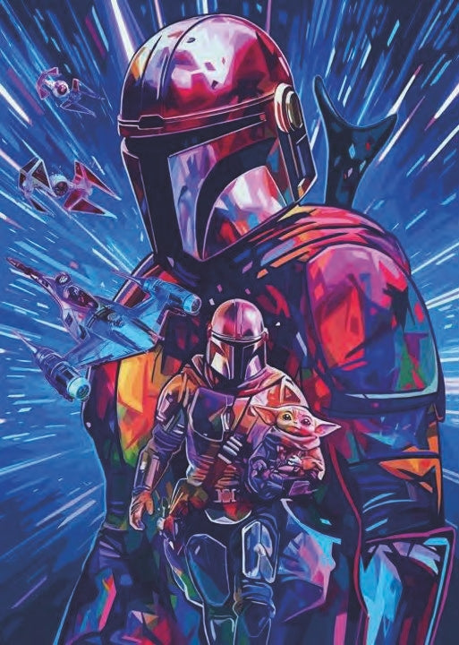 Star Wars Hyperspace Collection: The Mandalorian 1000 Piece Jigsaw Puzzle by Ravensburger - 1