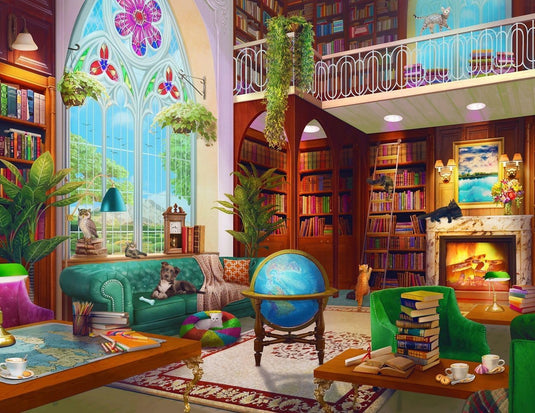 The Library 500 Piece Jigsaw Puzzle by Springbok - 2