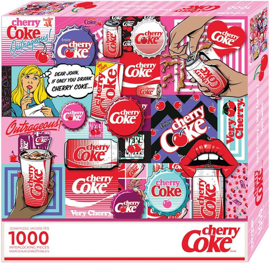 Cherry Coke 1000 Piece Jigsaw Puzzle by Springbok - 1