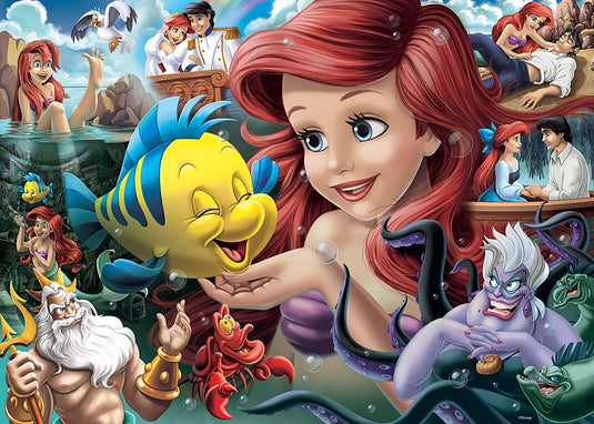 Disney Princess Heroines No 3: The Little Mermaid 1000 Piece Jigsaw Puzzle by Ravensburger - 1