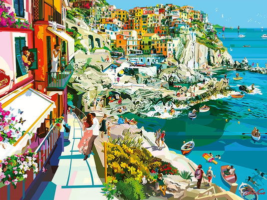 Romance in Cinque Terre 1500 Piece Jigsaw Puzzle by Ravensburger - 1