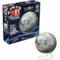 Glow-In-The-Dark Moon 72 Piece 3D Puzzle by Ravensburger