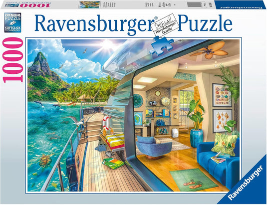 Tropical Island Charter 1000 Piece Jigsaw Puzzle by Ravensburger