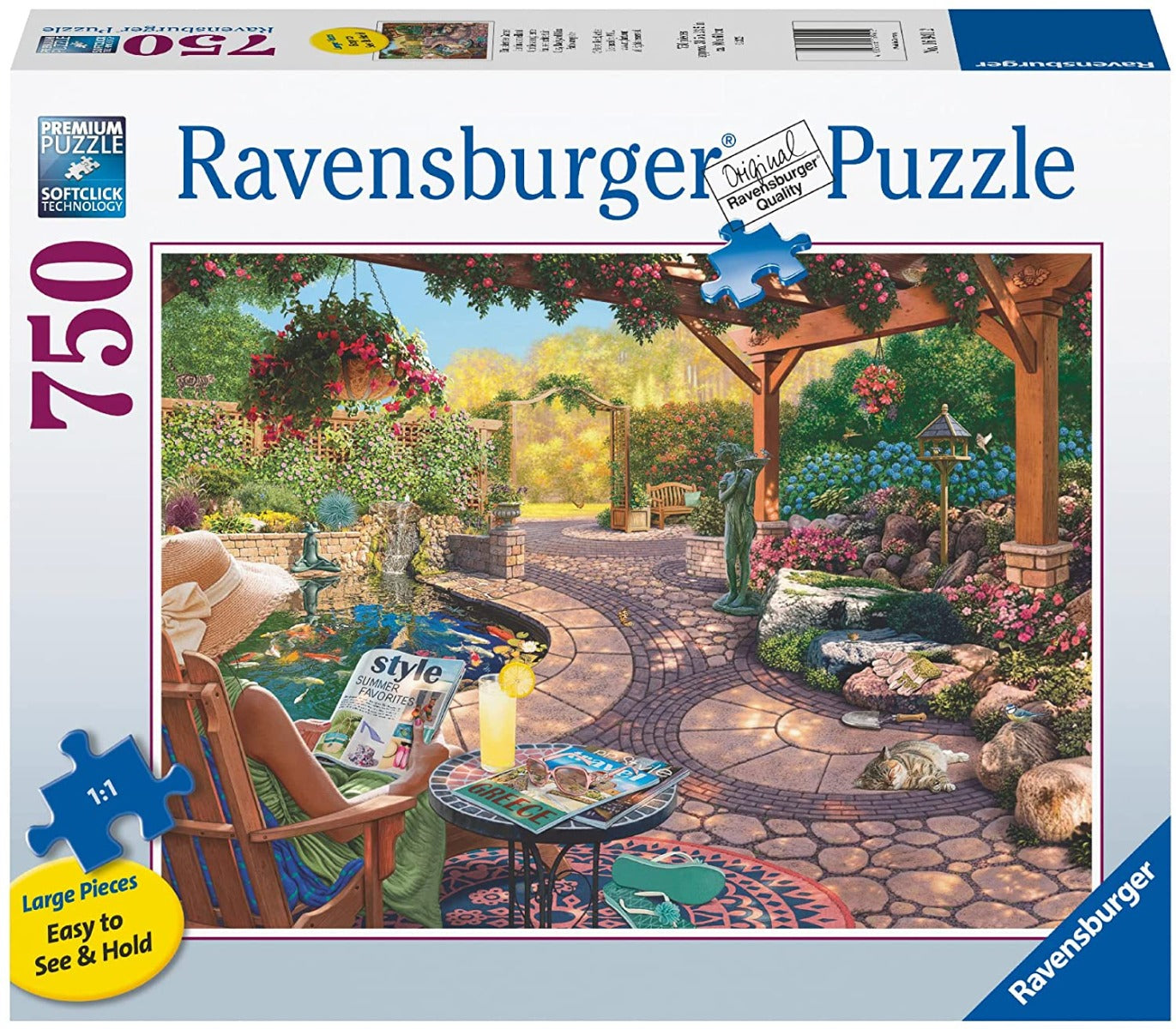 Cozy Backyard Bliss 750 Piece Jigsaw Puzzle by Ravensburger