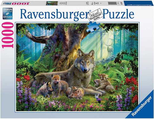 Wolves In The Forest 1000 Piece Jigsaw Puzzle by Ravensburger - 2