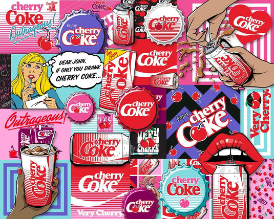 Cherry Coke 1000 Piece Jigsaw Puzzle by Springbok - 2