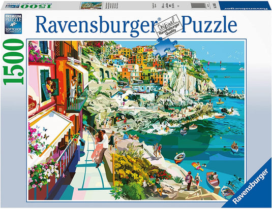 Romance in Cinque Terre 1500 Piece Jigsaw Puzzle by Ravensburger - 2