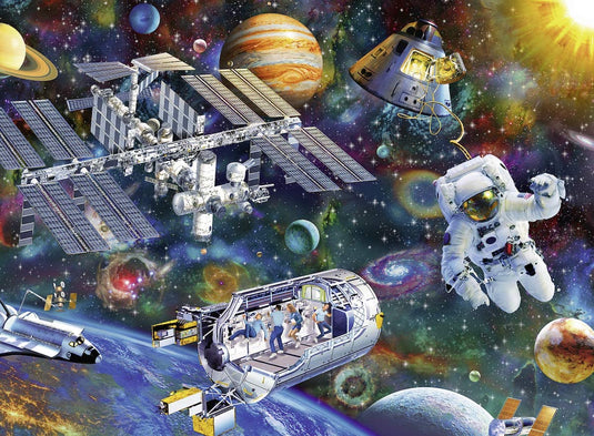 Cosmic Exploration 200 Piece XXL Jigsaw Puzzle by Ravensburger - 1