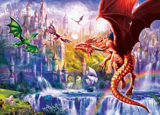 Dragon Kingdom 500 Piece Jigsaw Puzzle by Eurographics - 2
