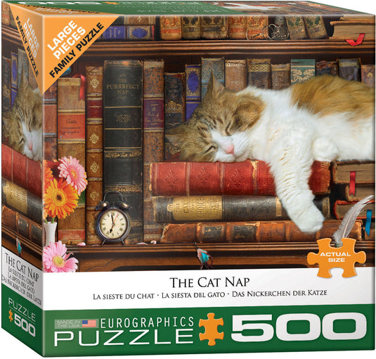 The Cat Nap 500 Piece Jigsaw Puzzle by Eurographics - 1