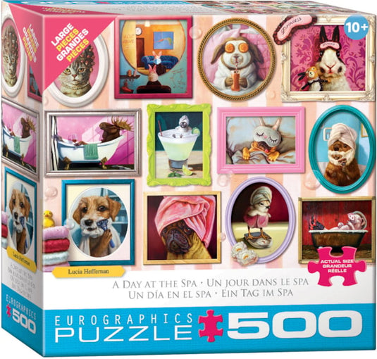 A day at the Spa 500 Piece Jigsaw Puzzle by Eurographics - 1