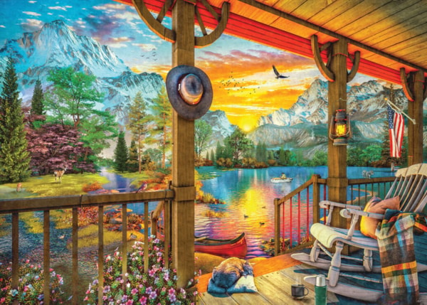 Early Morning Fishing 500 Piece Jigsaw Puzzle by Eurographics