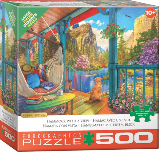 Hammock with a View 500 Piece Jigsaw Puzzle by Eurographics - 1