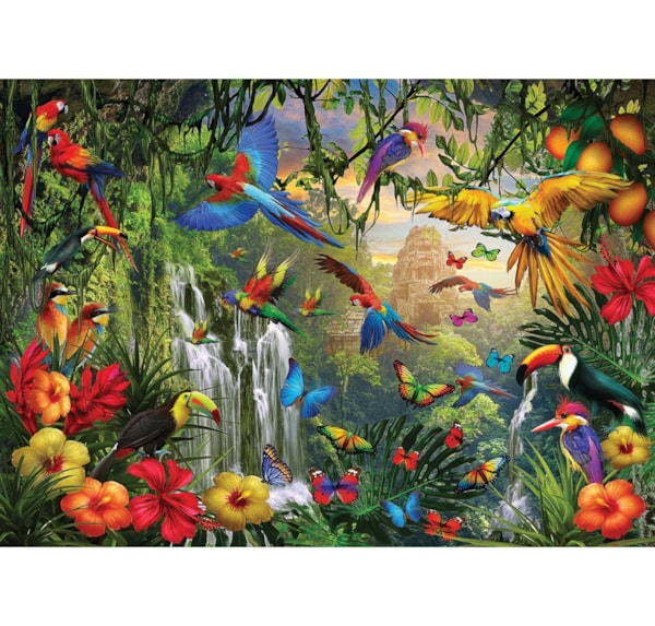 Tropical Bird Paradise 500 Piece Jigsaw Puzzle by Eurographics
