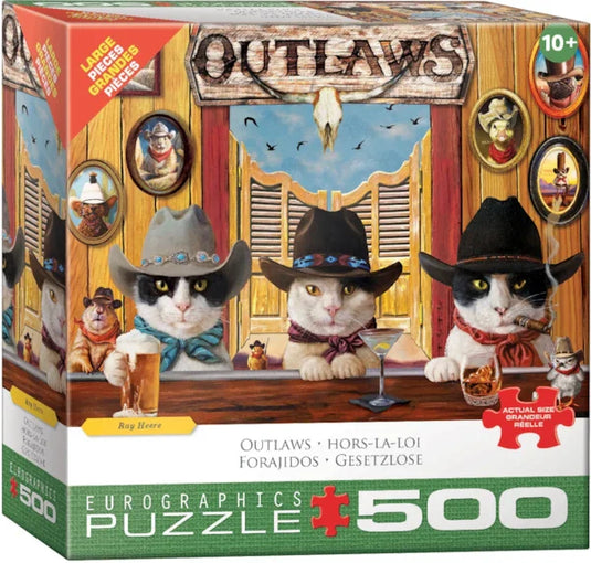 Outlaws 500 Piece Jigsaw Puzzle by Eurographics - 1