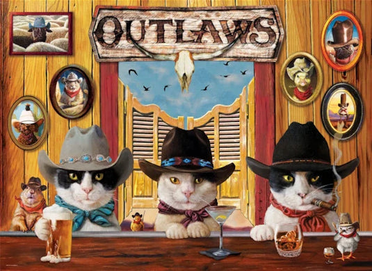 Outlaws 500 Piece Jigsaw Puzzle by Eurographics - 2
