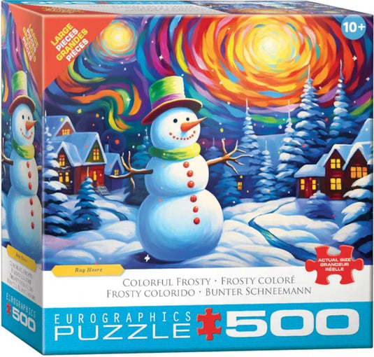 Colorful Frosty 500 Piece Jigsaw Puzzle by Eurographics - 1