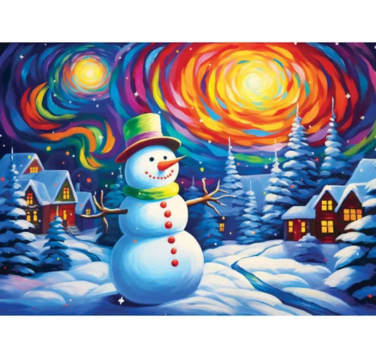 Colorful Frosty 500 Piece Jigsaw Puzzle by Eurographics - 2