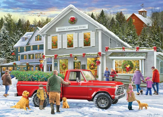 Merry Christmas Store 500 Piece Jigsaw Puzzle by Eurographics - 2