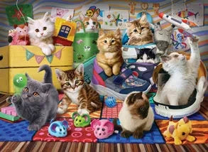 Kittens Playtime 500 Piece Jigsaw Puzzle by Eurographics - 2