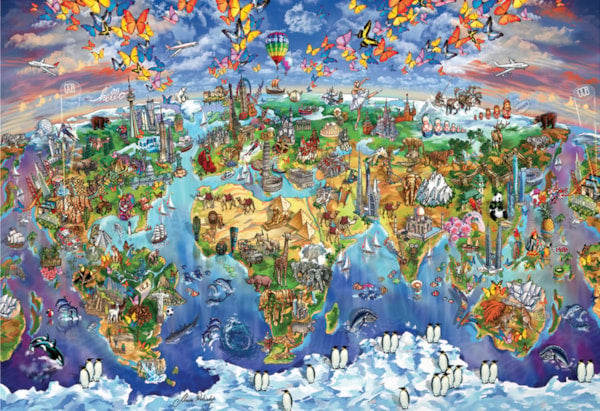 World Wonders 5000 Piece Jigsaw Puzzle by Eurographics