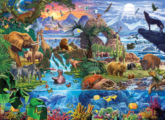 Animals of the World 5000 Piece Jigsaw Puzzle by Eurographics - 2