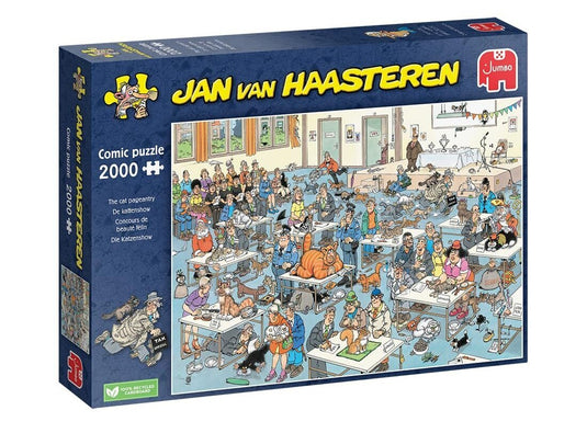 The Cat Pageantry 2000 Piece Jigsaw Puzzle by Jumbo - 1