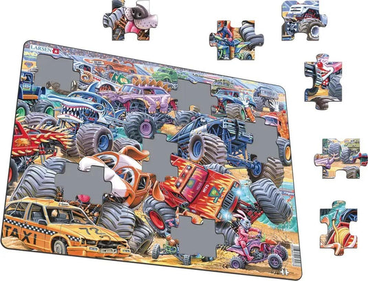 Monster Truck Race 35 Piece Jigsaw Puzzle by Springbok