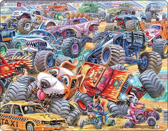 Monster Truck Race 35 Piece Jigsaw Puzzle by Springbok