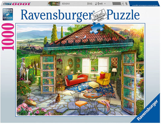 Tuscan Oasis 1000 Piece Jigsaw Puzzle by Ravensburger - 2
