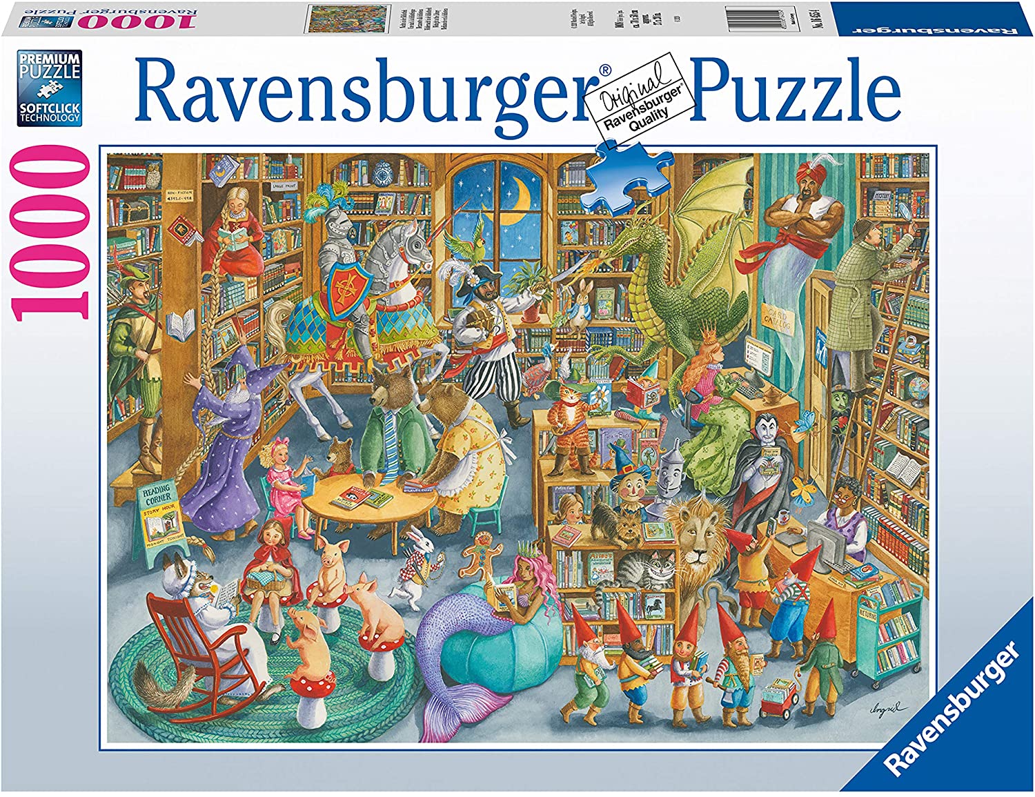 Midnight In The Library 1000 Piece Jigsaw Puzzle by Ravensburger