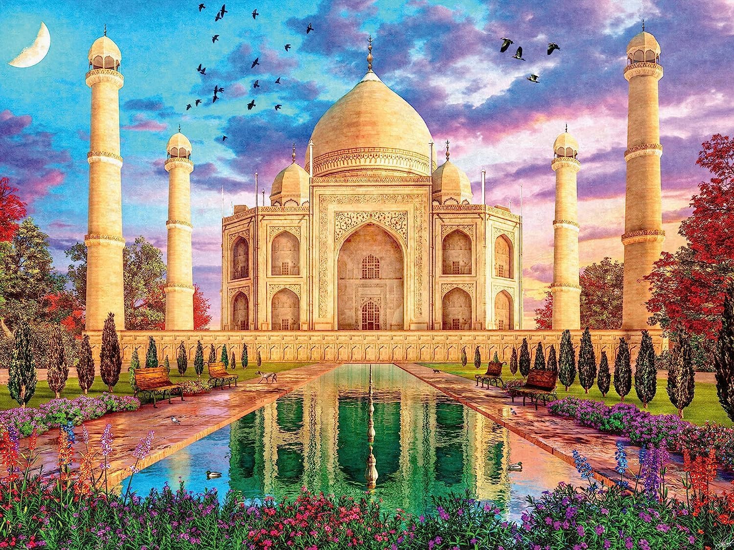 Taj Mahal 1500 Piece Jigsaw Puzzle by Ravensburger