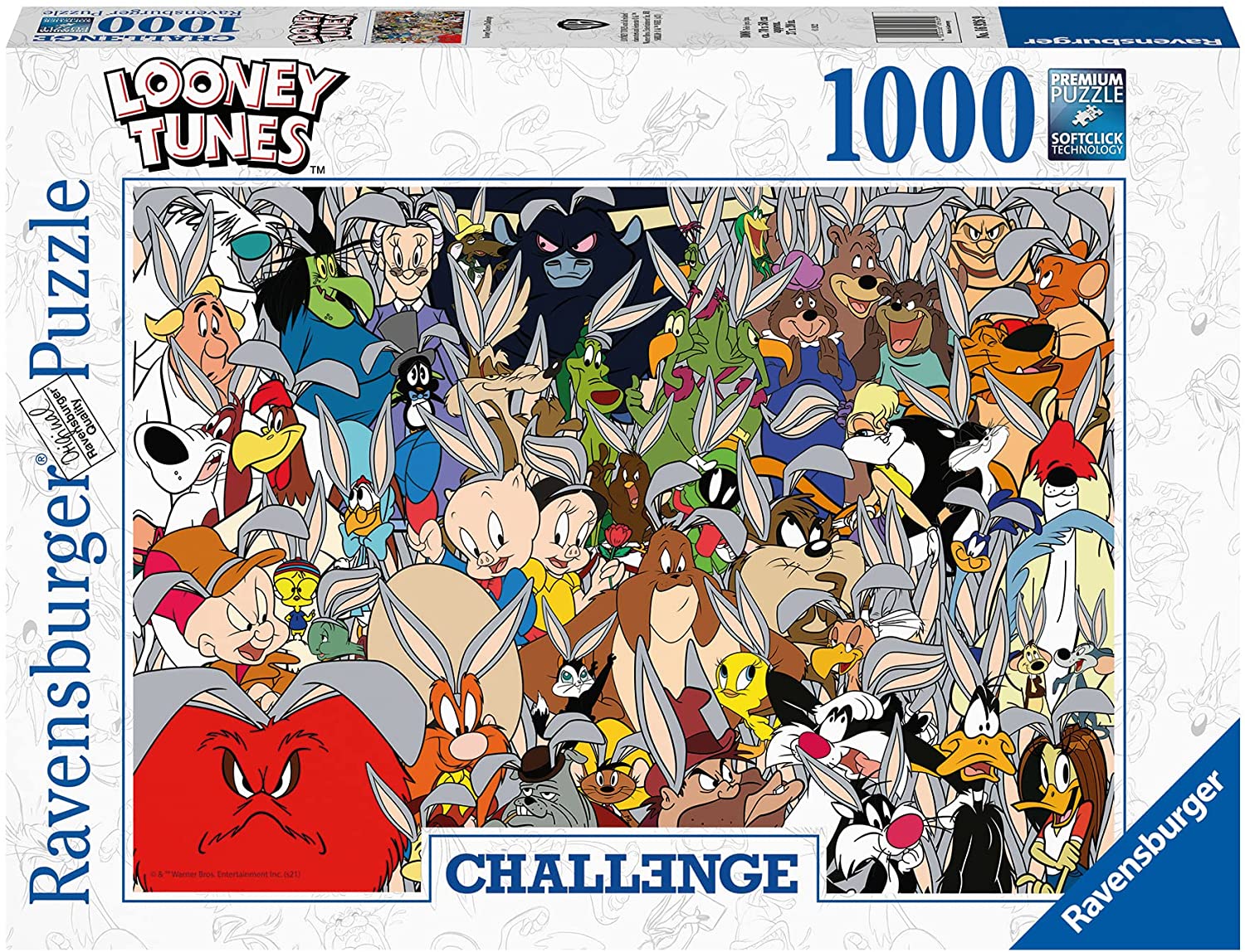 Challenge: Looney Tunes 1000 Piece Jigsaw Puzzle by Ravensburger