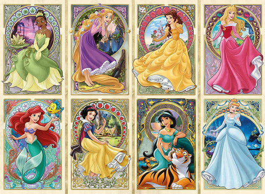 Disney Princess Art Nouveau 1000 Piece Jigsaw Puzzle by Ravensburger - 1