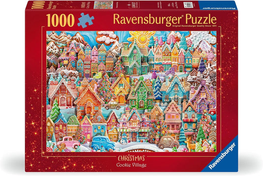 Christmas Cookie Village 1000 Piece Jigsaw Puzzle by Ravensburger - 1