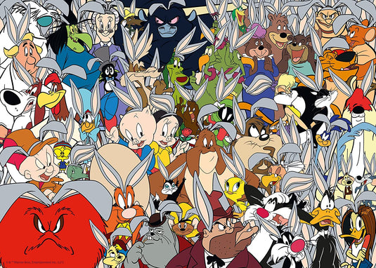 Challenge: Looney Tunes 1000 Piece Jigsaw Puzzle by Ravensburger - 1