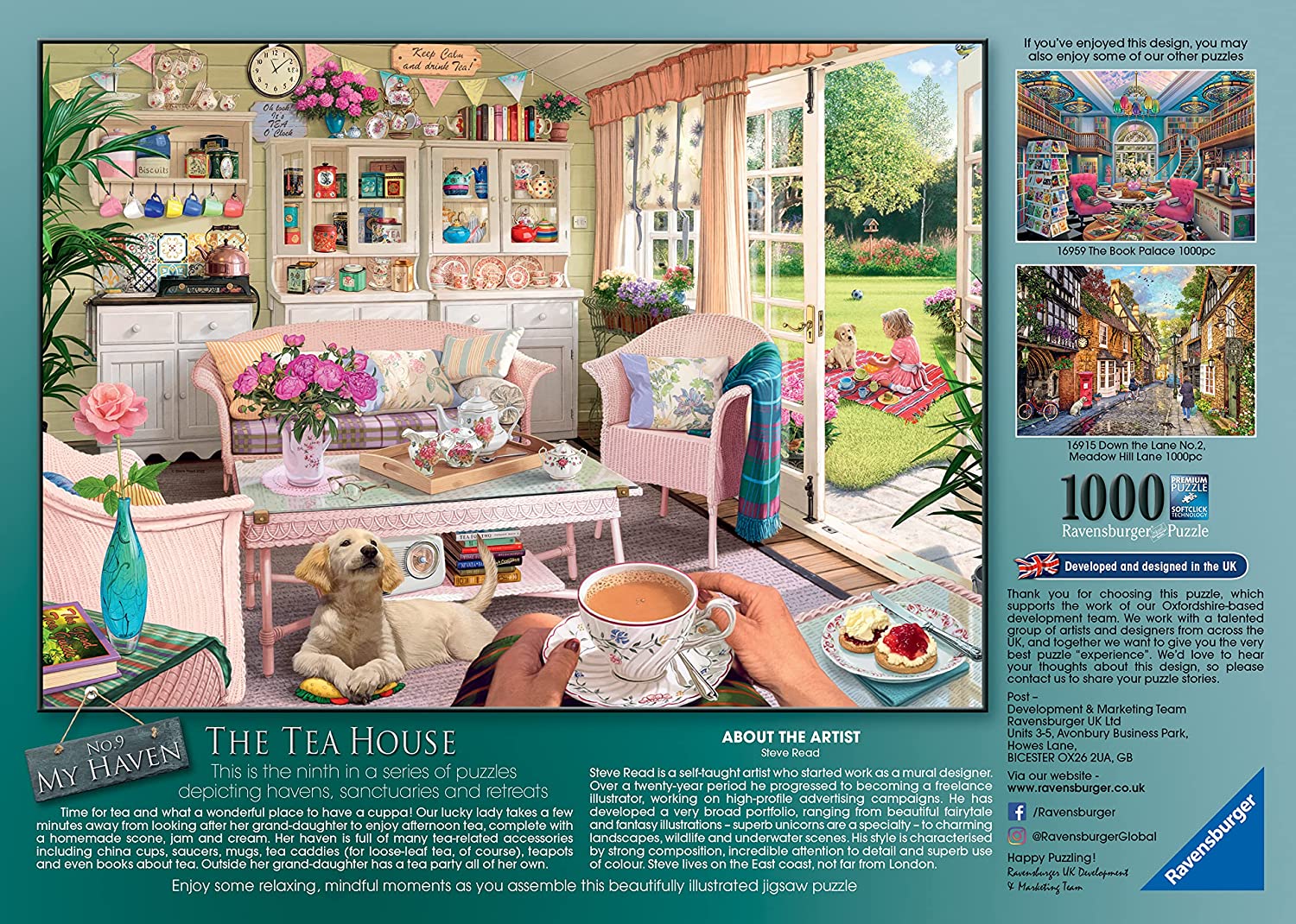 My Haven No 9: The Tea House 1000 Piece Jigsaw Puzzle by Ravensburger