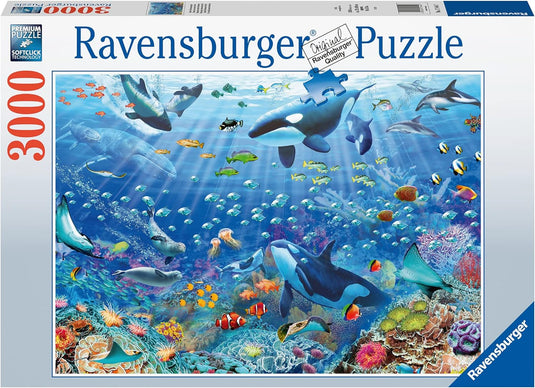 Colourful: Underwater World 3000 Piece Jigsaw Puzzle by Ravensburger - 2