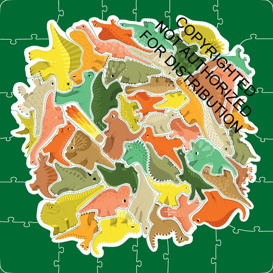 Dino Dash 49 Piece Shaped Jigsaw Puzzle - 3