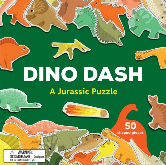 Dino Dash 49 Piece Shaped Jigsaw Puzzle - 1