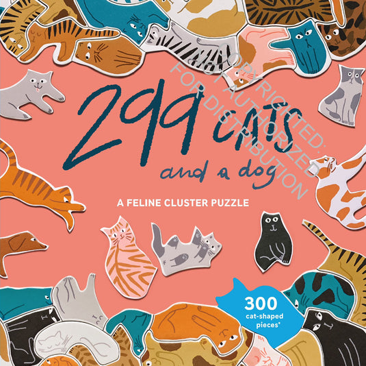 299 Cats (and a Dog) 300 Piece Jigsaw Puzzle - 1