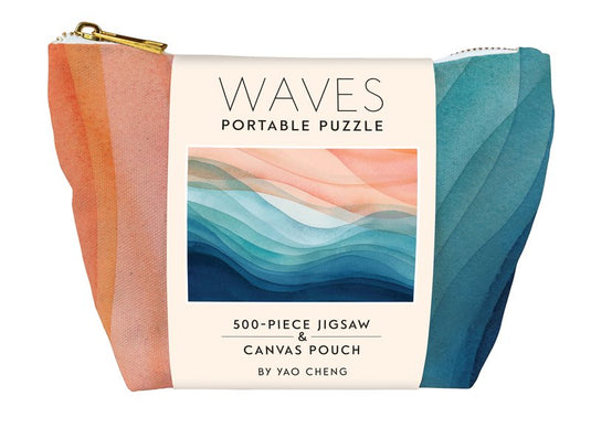 Waves Portable 500 Piece Jigsaw Puzzle - 1