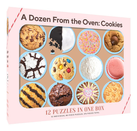 A Dozen from the Oven: Cookies 12x 48 Piece Jigsaw Puzzle Set - 1