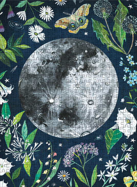 Moonflower Portable 500 Piece Jigsaw Puzzle - 2