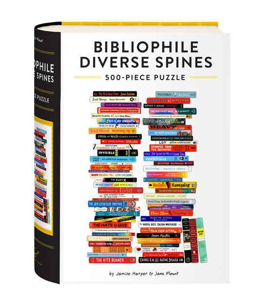 Bibliophile Diverse Spines 500 Piece Jigsaw Puzzle - 1