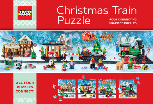 LEGO Christmas 4x 100 Piece Jigsaw Puzzle Set - 1