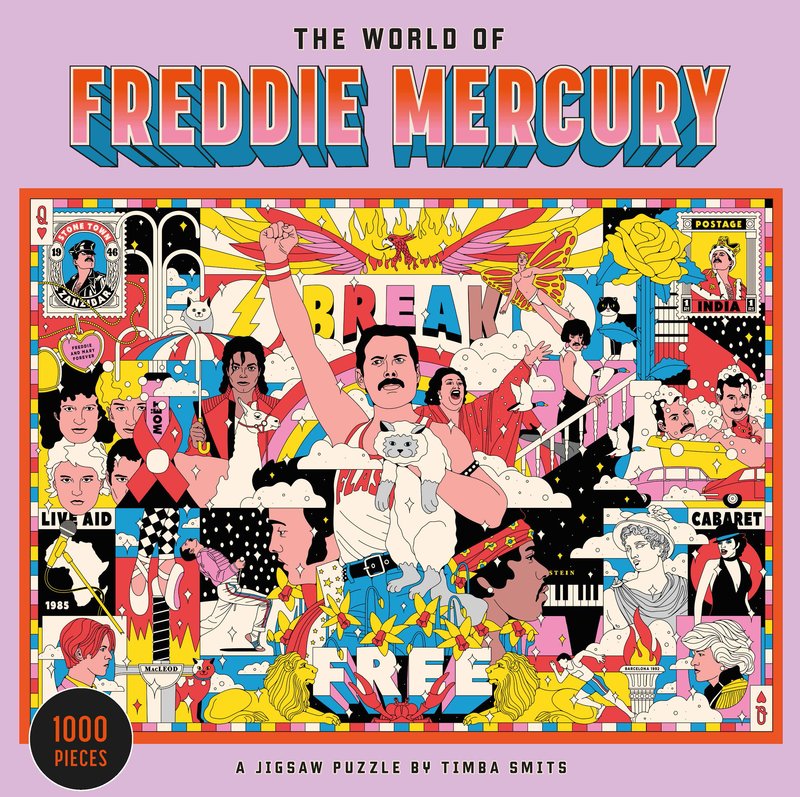 The World of Freddie Mercury 1000 Piece Jigsaw Puzzle