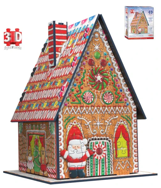 Gingerbread House (3D) 302 Piece Jigsaw Puzzle by Eurographics