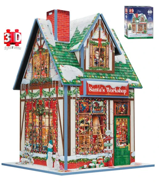 Santa's Workshop (3D) 323 Piece Jigsaw Puzzle by Eurographics - 2